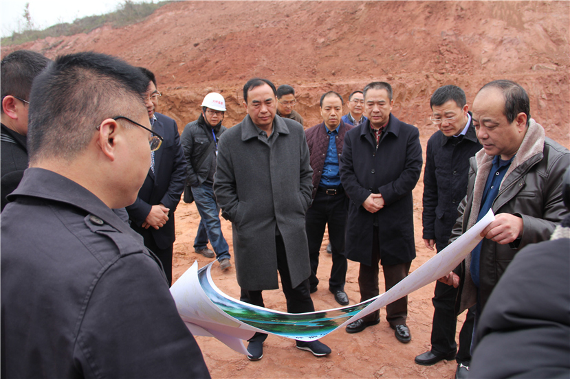 市委副書(shū)記、市長(zhǎng)趙輝視察華強(qiáng)溝水庫(kù)工程建設(shè)